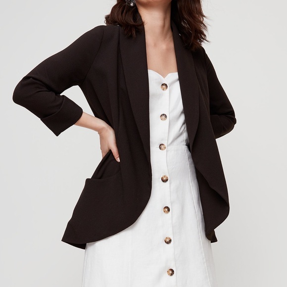 NEW Aritzia/Wilfred Chevalier Jacket Satin Trim, 0 - Picture 6 of 8